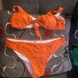 Orange bikini